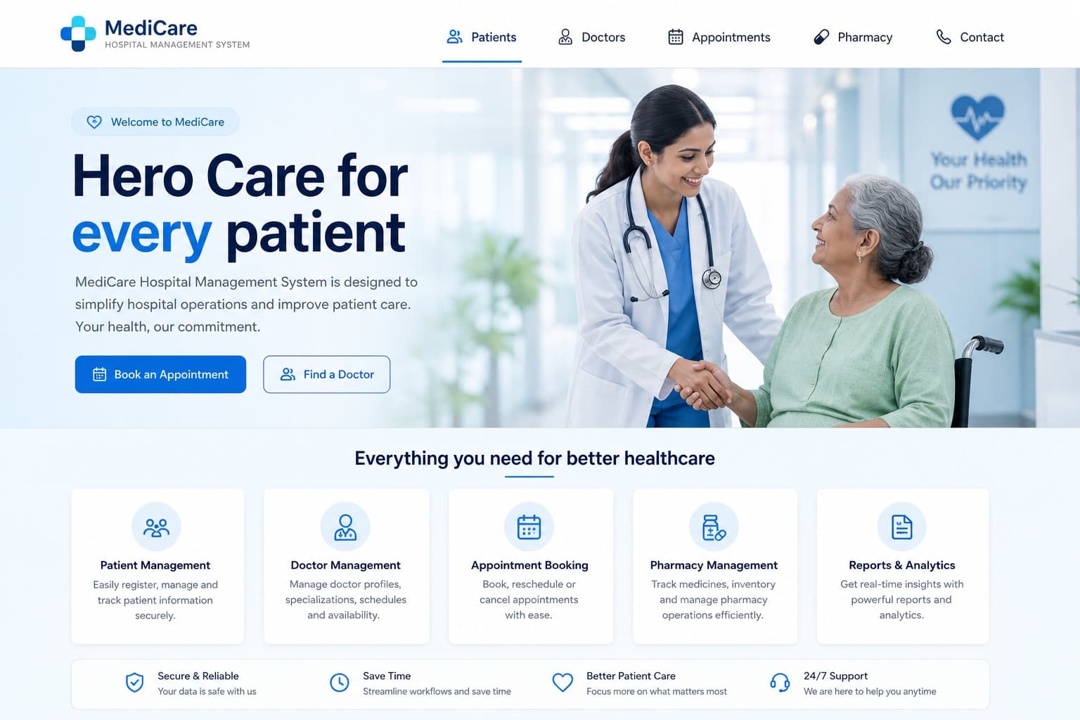 Hospital Management screenshot