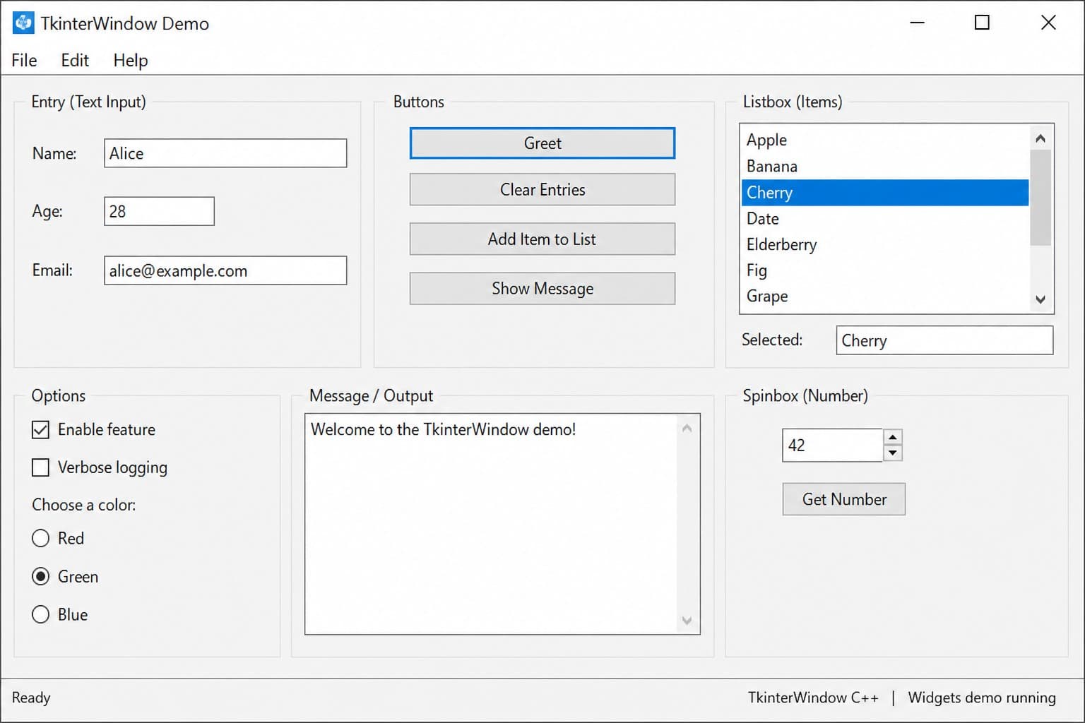 Tkinter Window Header File screenshot