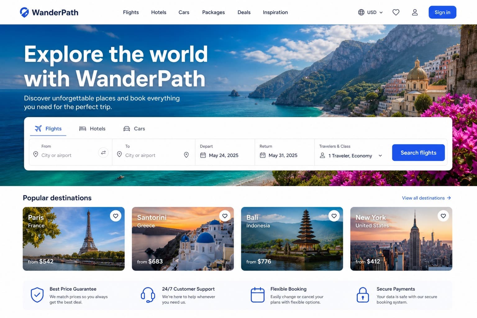Travel Booking screenshot